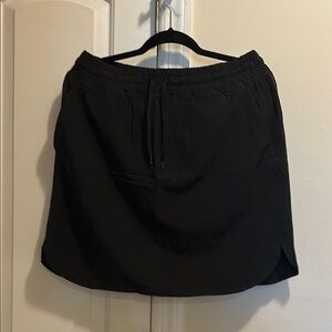 Black Elastic Waist Skirt